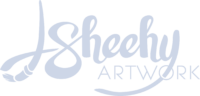 sheehyart logo lightblue
