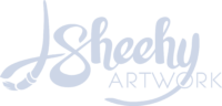 sheehyart logo lightblue